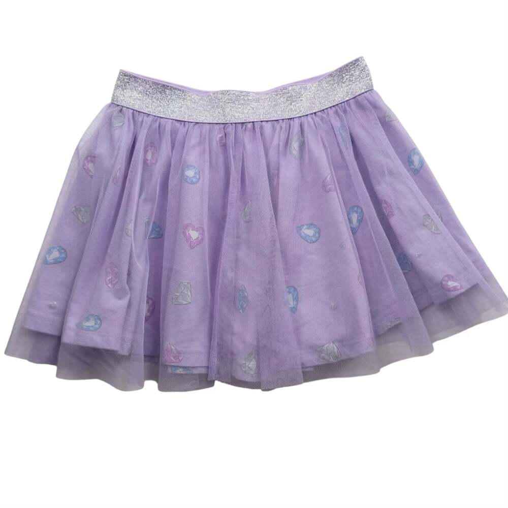 Disney Princess Jumping Beans Toddler 3T Tulle Tutu Scooter Skirt Purple Jewels
